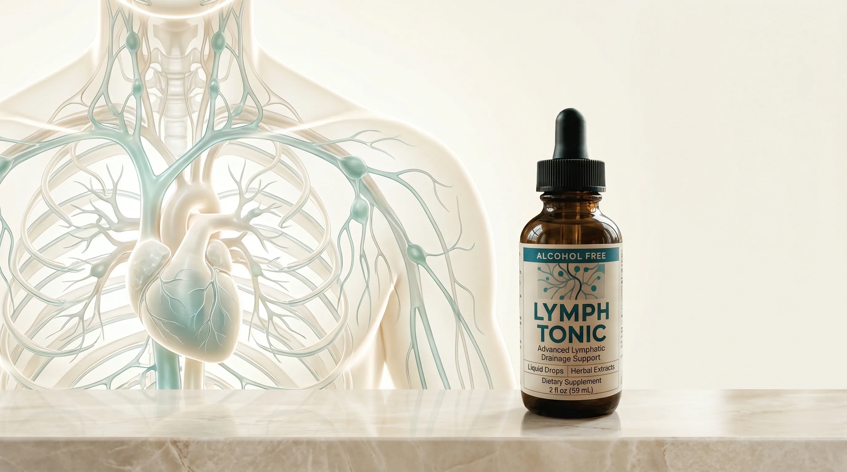 Lymphatic system 3D visualization with Lymph Tonic